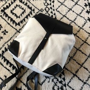 Deux Lux Canvas and Leather Demi Backpack